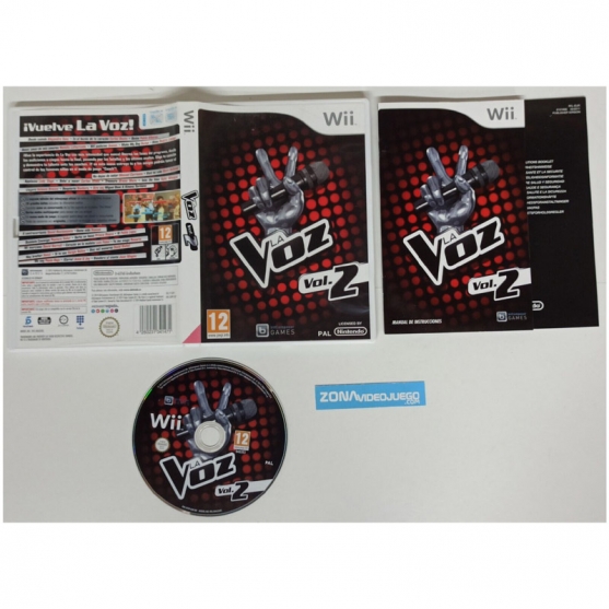 La Voz Vol.2, Nintendo Wii, Pal-esp