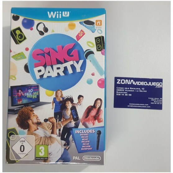 Sing party con micro, WII U, pal-esp
