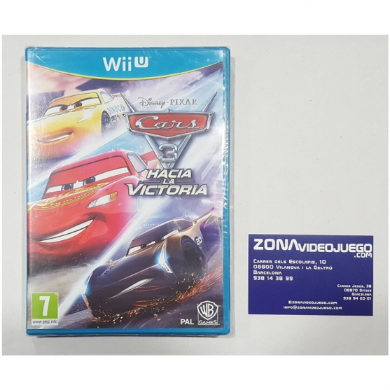 Disney Pixar Cars 3 Hacia la victoria Nintendo Wii U, Pal-Esp