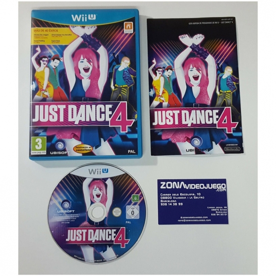 Just Dance 4, Nintendo Wii U, pal-esp