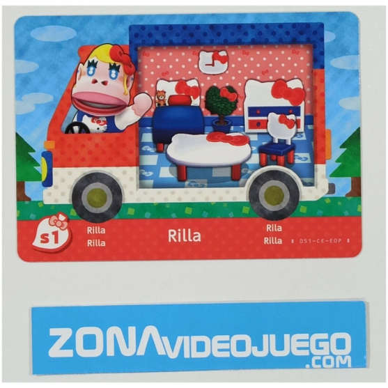 Animal Crossing tarjeta amiibo, Sanrio S1 Rilla (Rila), Original Nintendo