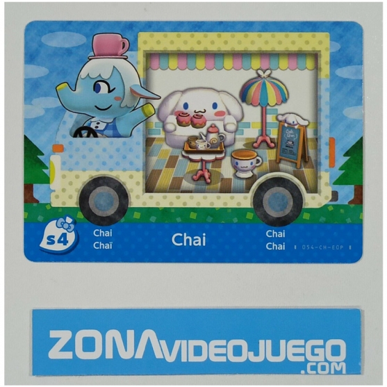 Animal Crossing tarjeta amiibo, Sanrio S4 Chai, Original Nintendo