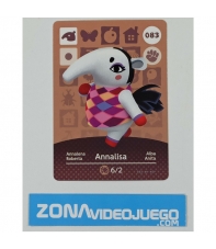 Animal Crossing tarjeta amiibo, 083 Annalisa (Alba), Original Nintendo
