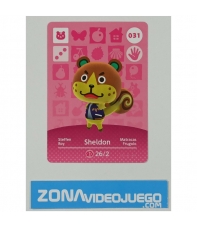 Animal Crossing tarjeta amiibo, 031 Sheldon (Matracas), Original Nintendo