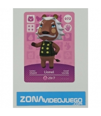Animal Crossing tarjeta amiibo, 072 Lionel, Original Nintendo