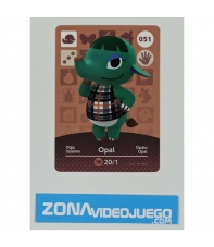 Animal Crossing tarjeta amiibo, 051 Opal (Ópalo), Original Nintendo