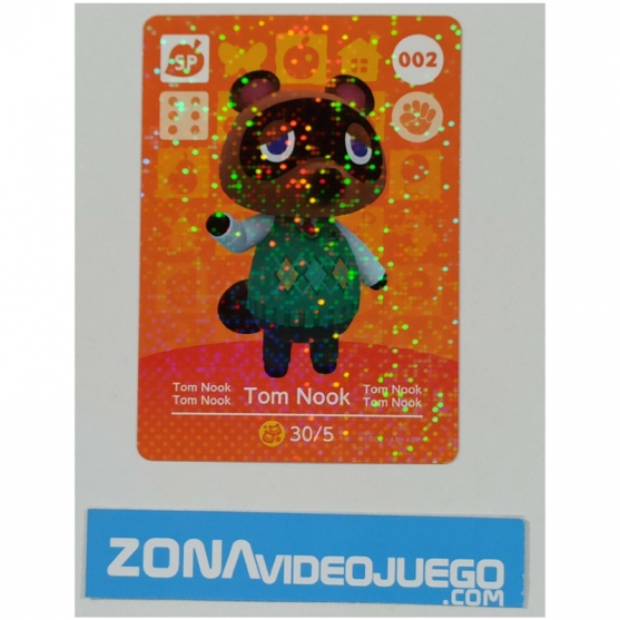 Animal Crossing tarjeta amiibo, SP 002 Tom Nook, Original Nintendo