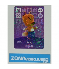 Animal Crossing tarjeta amiibo, SP 012 Redd (Ladino), Original Nintendo