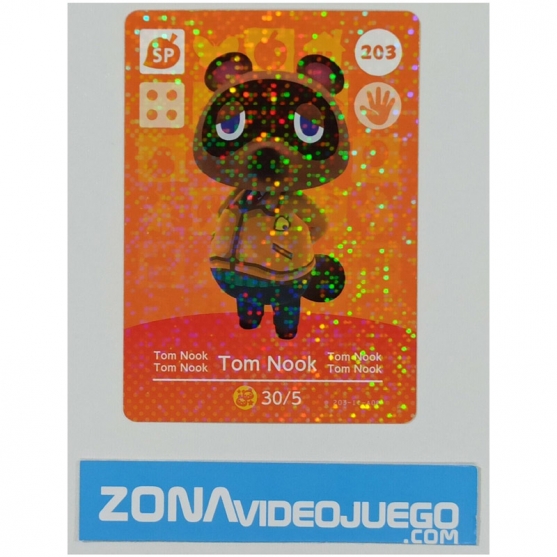 Animal Crossing tarjeta amiibo, SP 203 Tom Nook, Original Nintendo