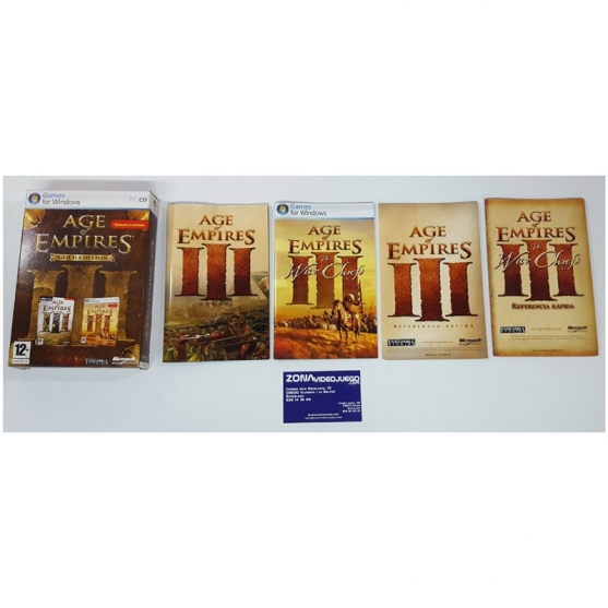 Caja y Manuales, Age of empires III Gold Edition, Sin Juego