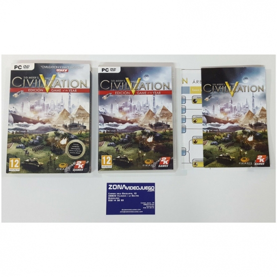 Caja y Manual, Civilization V Game of the Year, Sin Juego