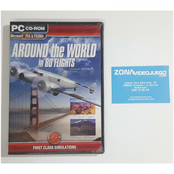 Around the World in 80 Flights Fsx & Fs2004, Pc Cd Rom
