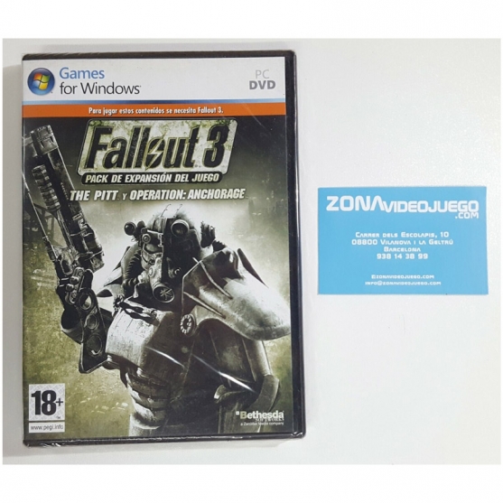 Fallout 3 Expansión The Piit y Operation Anchorage, Pc cd Rom