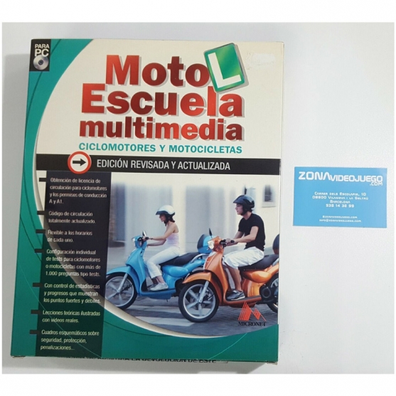 Moto Escuela Multimedia Ciclomotores y Motocicletas, PC Cd ROM