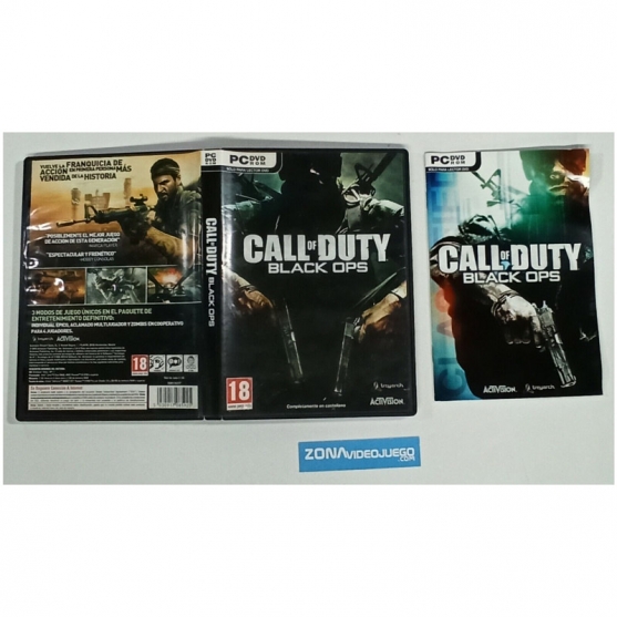 Caja y manual, Call of Duty Black Ops, Pc