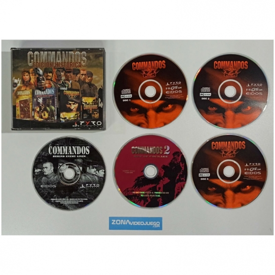 Commandos Edición Historica LE FALTA UN CD, Pc Dvd-Rom