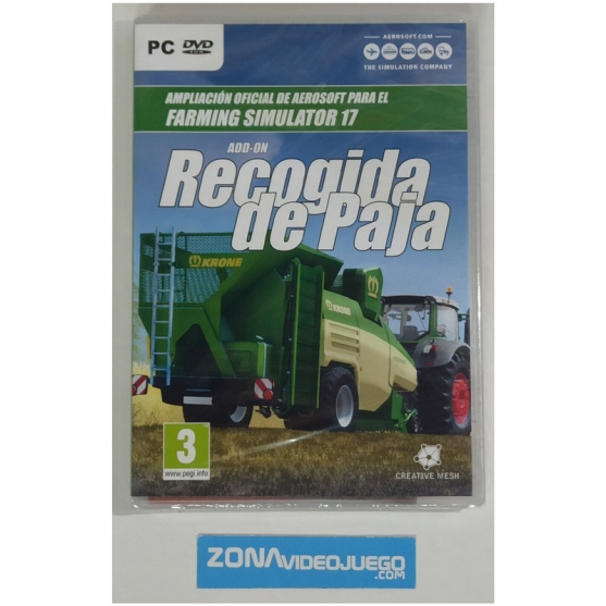 Farming simulator 17 ampliacion Recogida de Paja Pc Dvd-Rom