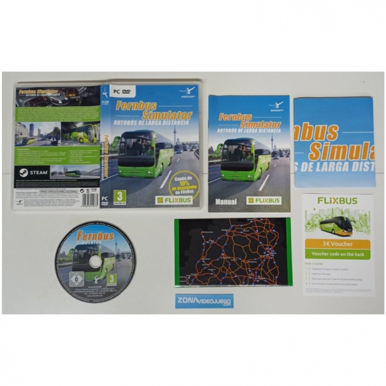 Fernbus Simulator Autobus de Larga Distancia, Pc Dvd-Rom