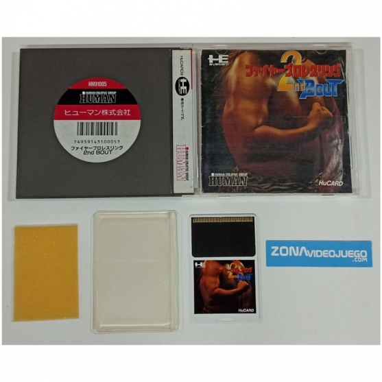 Fire ProWrestling 2nd Bout, Pc Engine, HuCard, Ntsc-jap