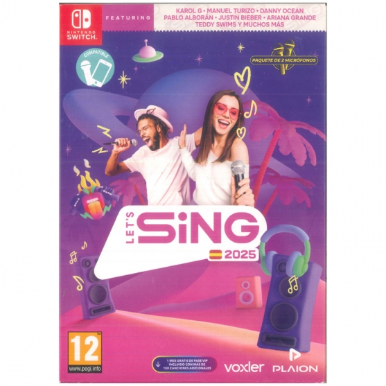 Let's Sing 2025 con 2 Micrófonos