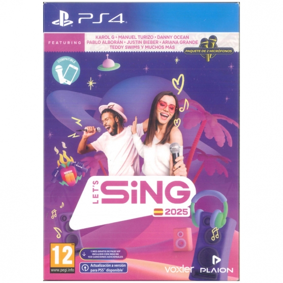 Let's Sing 2025 con 2 Micrófonos