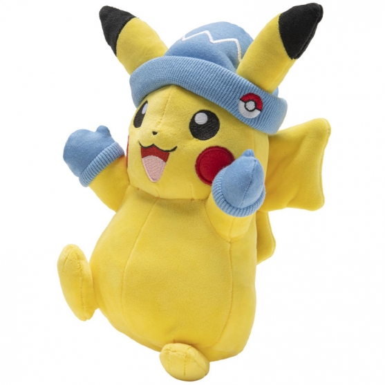 Peluche Pokémon Pikachu con Gorro 22 cm