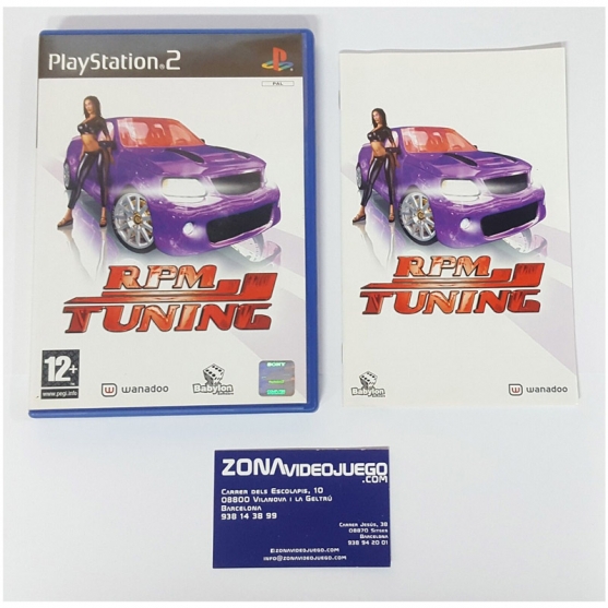 CAJA Y MANUAL RPM TUNING, PLAYSTATION 2, SIN JUEGO