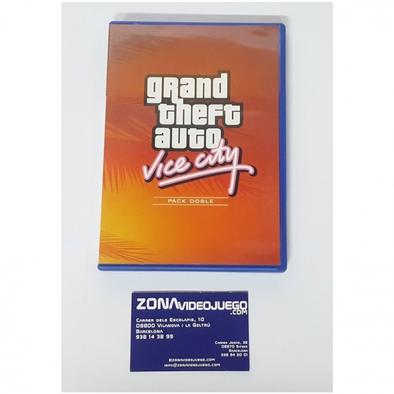 CAJA VACIA GRAND THEFT AUTO VICE CITY, PLAYSTATION 2, SIN JUEGO