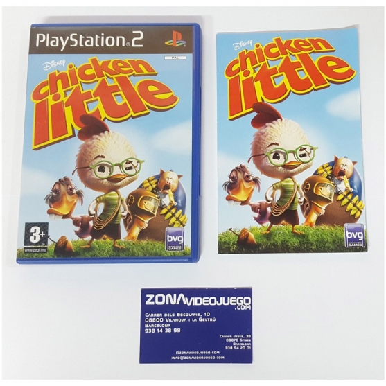 CAJA Y MANUAL DISNEY CHICKEN LITTLE, PLAYSTATION 2, SIN JUEGO