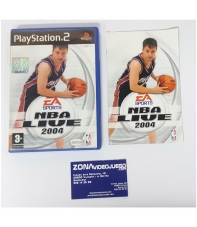 CAJA Y MANUAL, NBA LIVE 2004, PLAYSTATION 2, SIN JUEGO