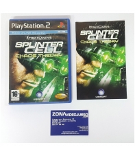 CAJA Y MANUAL, TOM CLANCY'S SPLINTER CELL CHAOS THEORY, PLAYSTATION 2, SIN JUEGO
