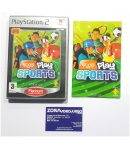 CAJA Y MANUAL, EYE TOY PLAY SPORTS, PLAYSTATION 2, SIN JUEGO