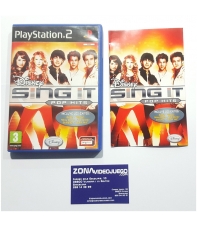 CAJA Y MANUAL, DISNEY SING IT POP HITS, PLAYSTATION 2, SIN JUEGO