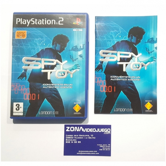 CAJA Y MANUAL, SPY TOY, PLAYSTATION 2, SIN JUEGO