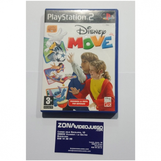 CAJA VACIA, DISNEY MOVE EYE TOY, PLAYSTATION 2, SIN JUEGO