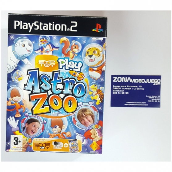 Eye toy astro zoo + eye toy camara, Playstation 2, PAL-ESP