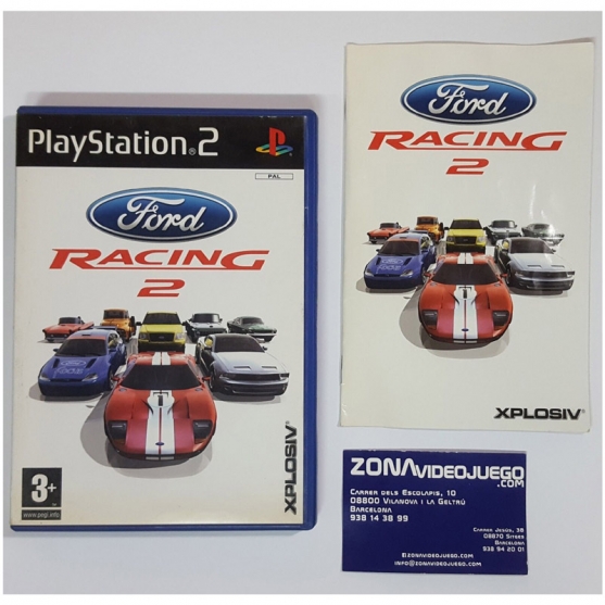 Caja y Manual Ford Racing 2, PLAYSTATION 2, PAL-ESP, SIN JUEGO