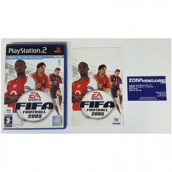 Caja y Manual, Fifa 2005, PLAYSTATION 2, PAL-ESP, SIN JUEGO