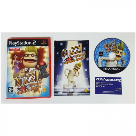 Buzz! El Gran Concurso Musical, Playstation 2, PAL-ESP