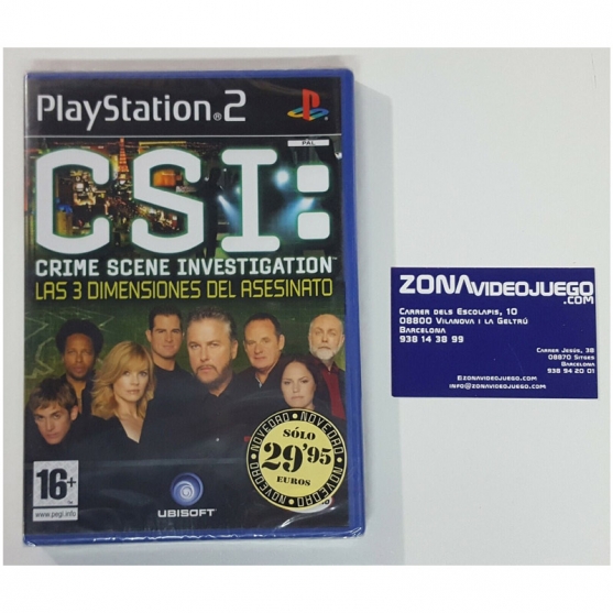 Csi Las 3 Dimensiones del Asesinato, Playstation 2, Pal-Esp