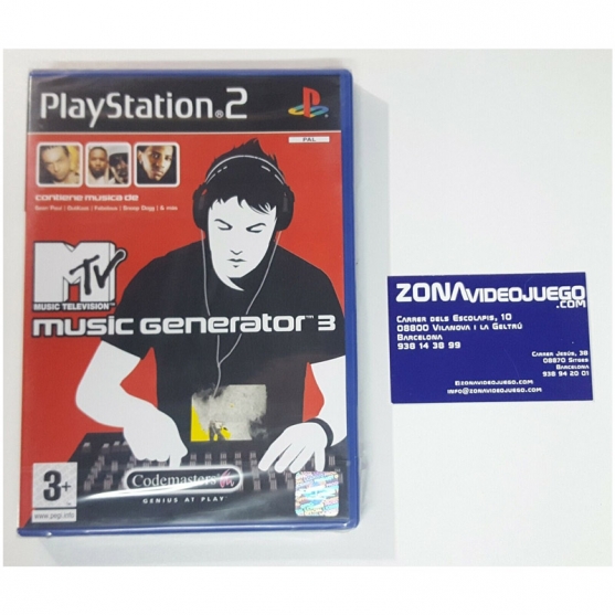 Mtv Music Generator 3, Playstation 2, Pal-Esp