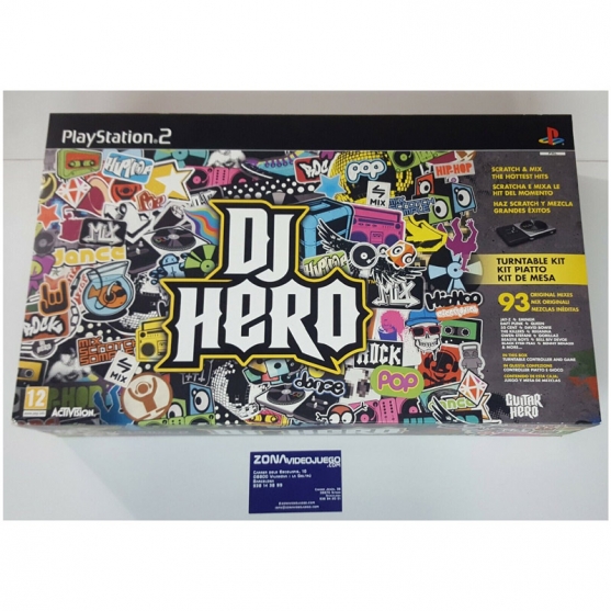 Dj hero Kit de Mesa (completo), Playstation 2, Pal-Esp