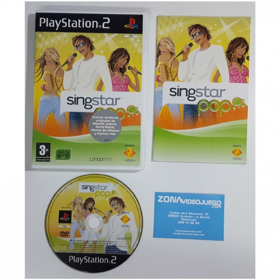Singstar Pop, Sony Playstation 2, Pal-Esp