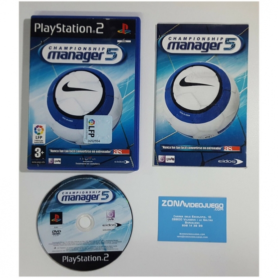 Championship manager 5, Sony Playstation 2, Pal-Esp