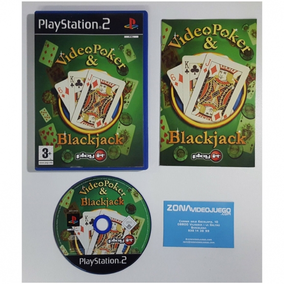 Video Poker & Blackjack, Sony Playstation 2, Pal-Esp