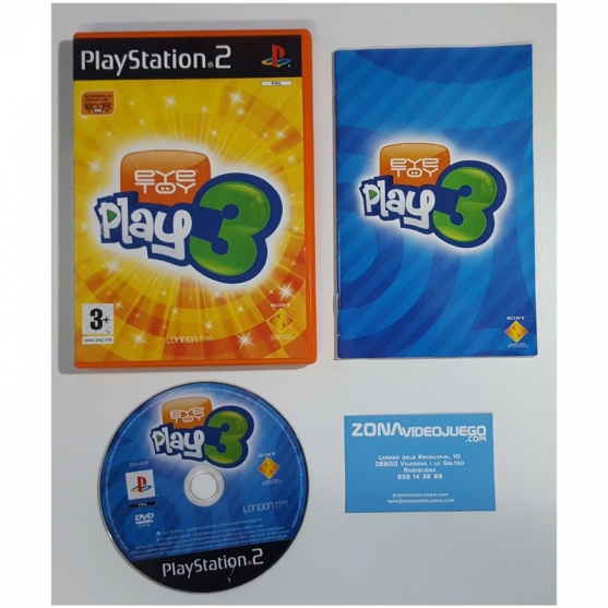 Eye Toy Play 3, Sony Playstation 2, Pal-Esp