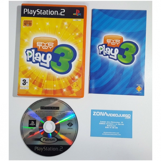 Eye Toy Play 3, Sony Playstation 2, Pal-Esp