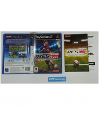 Caja y Manual, Pro evolution soccer 2009 PES, playstation 2, Pal-Esp. SIN JUEGO