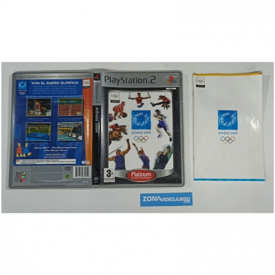 Caja y Manual, Athens 2004, playstation 2, Pal-Esp. SIN JUEGO
