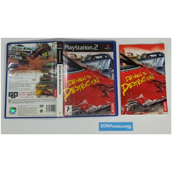 Caja y Manual, Driven to destruction, Ps2, Pal-Esp. SIN JUEGO